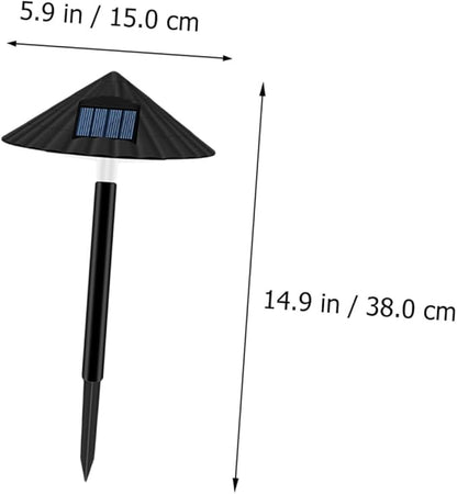BESPORTBLE Solar Energy LED Mushroom Path Light, Waterproof Outdoor Lawn Lamp Warm Light, Light-Operated Garden Landscape Lighting for Patio and Yard