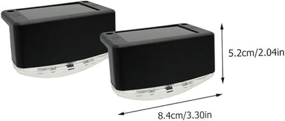 4pcs Solar Pathway Lights Led Stair Lamps Outdoor Lights for Garden Patio Walkway Stairs