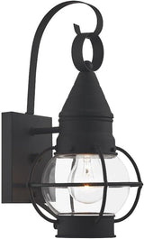 Livex Lighting 26900-04 Transitional One Light Outdoor Wall Lantern from Newburyport Collection in Black Finish | Lumora