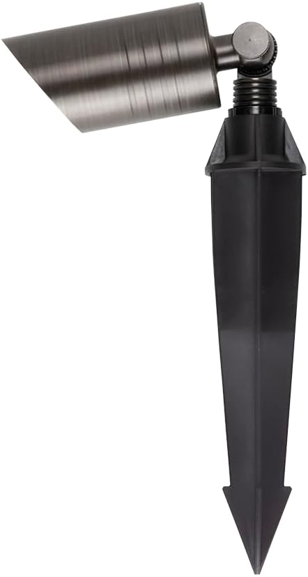 W58371 Proline RAL-8100 2-Pack Low Voltage LED Landscape Spotlight – Solid Brass, Bronze Finish, 12V Outdoor | Lumora