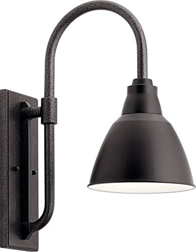 Kichler 49836BK Restoration One Light Outdoor Wall Mount from Pellinord Collection in Black Finish | Lumora