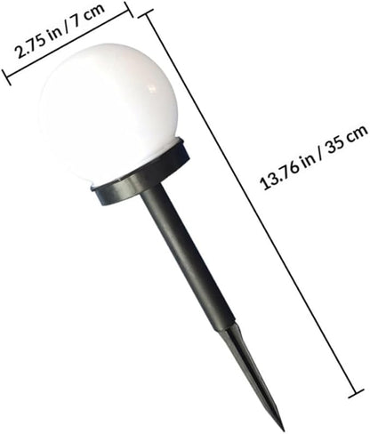 4pcs Solar Lawn Lights Bubble Shape Solar Pathway LED Garden Sphere Lamps Warm White Outdoor Landscape Lighting
