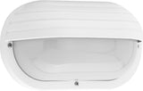 Progress Lighting 1-Light UV Stabilized Ribbed Frosted Polycarbonate Shade Modern Outdoor 10-1/2" Wall or Ceiling | Lumora