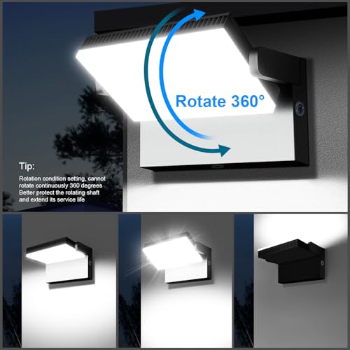 120W Modern Sleek LED Flood Light, 18000LM Area Light Dusk to Dawn