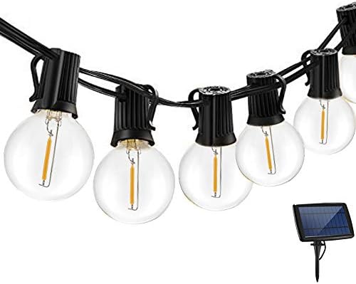 KLED LED Solar String Lights Outdoor 18Ft Waterproof Hanging Lights with 12 Shatterproof Bulbs & 4 Light Modes | Lumora