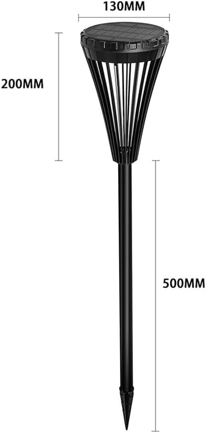 Solar Pathway Lights Outdoor 2 Pack, IP65 Waterproof Landscape Lights with 5 Modes Warm White+RGB Color Changing for Yard Backyard Driveway Walkway Lawn