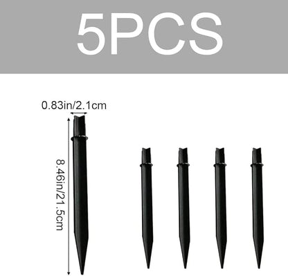 XiXiYang 5 Pcs Plastic Ground Spikes Solar Torch Lights Ground Stakes Landscape Light Holder for Garden Lights Pathway Lights Pathway Markers Outdoor Lighting Accessories