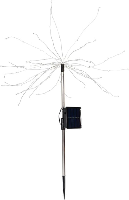 Solar Garden Decorative Lights Outdoor Solar Lawn Light Solar Pathway Light DIY Flexible Wire Warm White Colorful Light for Backyard Flower Beds Fences ABS Stainless Steel 82cm (Warm White Light