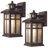 Motion Sensor Outdoor Lights Bronze 2 Pack Dusk till Dawn Outdoor Lighting