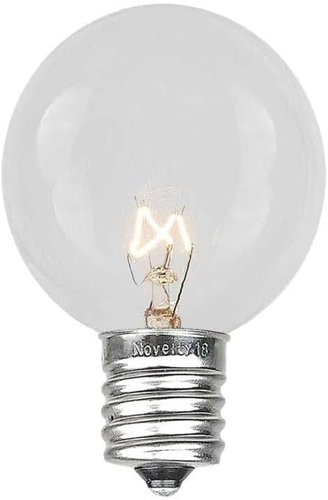G30 Patio String Lights with 25 Globe Bulbs - Garden Hanging String Lights - Vintage Backyard Patio Lights | Lumora