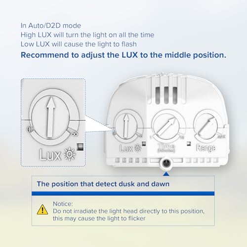 SANSI 25W 3000LM Motion Sensor Outdoor Lights, Remote Control, Standard