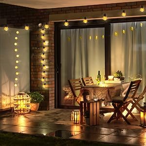 Lightdot 150FT Outdoor String Lights, LED Bistro String Lights with Shatterproof G40 Vintage Bulbs, 2200K Dimmable | Lumora