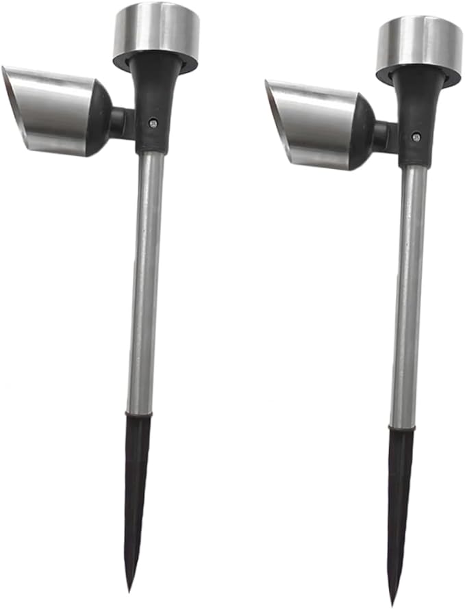 DOITOOL 2pcs Solar Pathway Lights Led Garden Stake Lights for Outdoor Use Energy-Saving Solar Powered Lawn Lighting for Walkways and Gardens