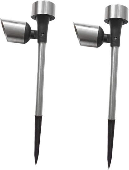 DOITOOL 2pcs Solar Pathway Lights Led Garden Stake Lights for Outdoor Use Energy-Saving Solar Powered Lawn Lighting for Walkways and Gardens