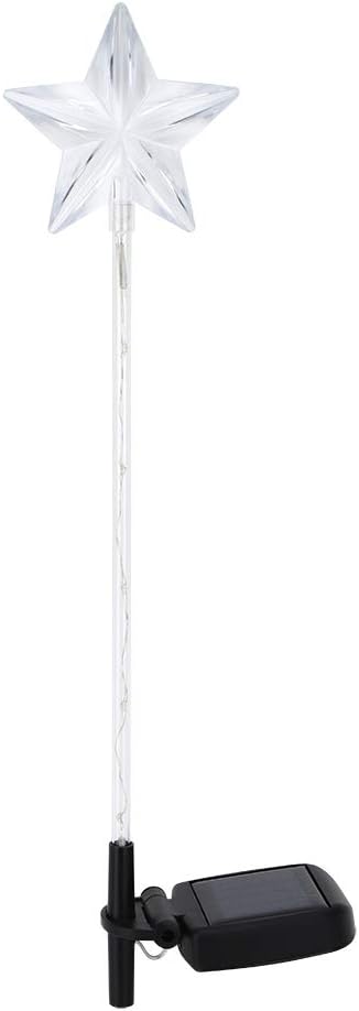 Solar - Sun Moon Star Solar Stake Lights, Outdoor Waterproof, Yard Patio Pathway Decoration (Star)