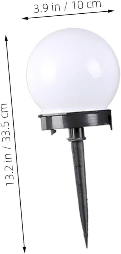 6Pcs Solar Round Grass Light Outdoor Lawn Bulb for Garden Pathway Event Lighting Solar Powered Landscape Lights for Decor