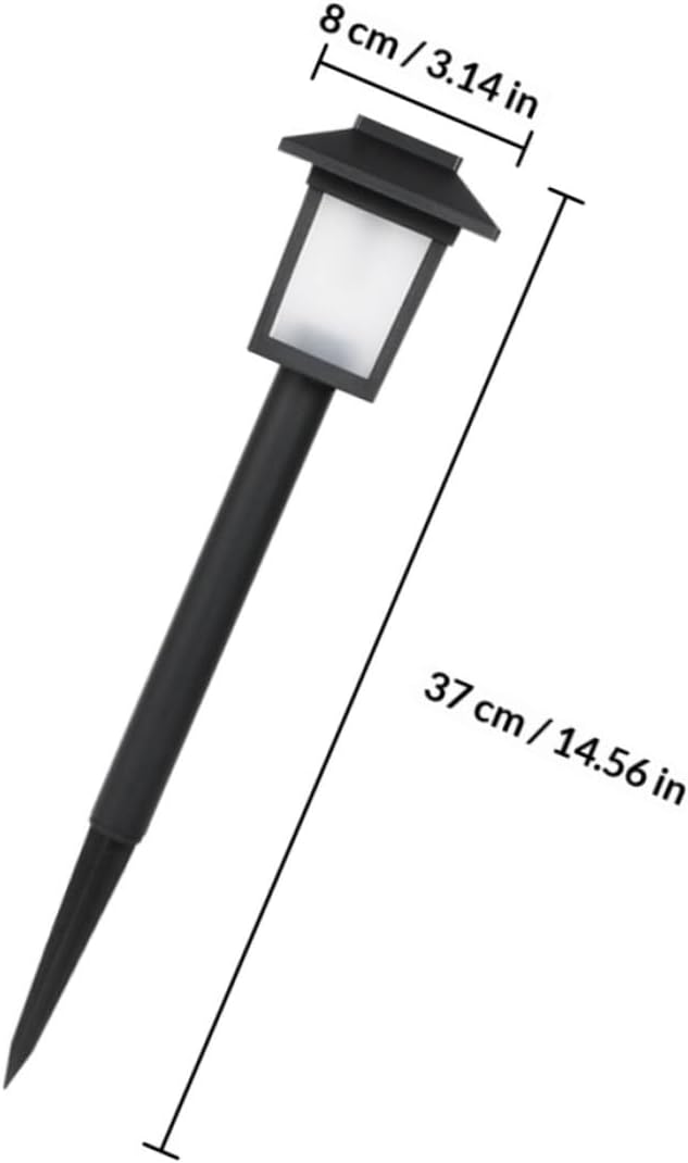 Homoyoyo 4pcs Solar Garden Ground Lamps Waterproof LED Outdoor Landscape Solar Pathway Lights for Yard Walkway Patio Lawn Decor