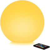 12-in Solar Garden Globe Light Outdoor, Solar Glowing Ball Light w/Remote, 16 RGB Color Changing Waterproof Large | Lumora