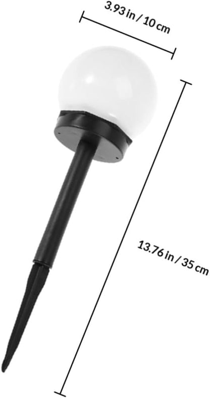 4pcs Solar Lawn Ground Plug Lights Waterproof Outdoor Courtyard Solar Garden Lights Warm White for Landscape Pathway Decoration