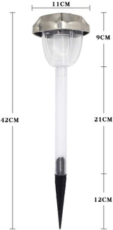 Solar Lights Led Outdoor Decorative Pp Plastic Garden Light Landscape Path Lamp Solar Pathway Lights Outside | Lumora