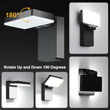 40W Modern Sleek Flood Light 3000LM 5000K for Backyard 8 Pack