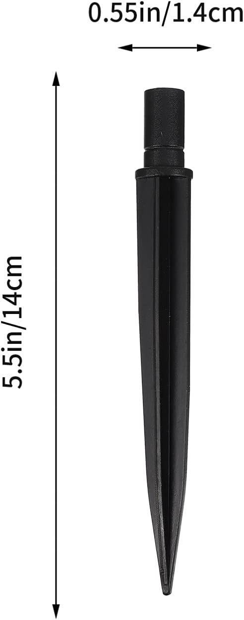 GANAZONO Ground Spike 5.51 Inch Landscape Lighting Accessories Durable Plastic Stakes for Outdoor Garden Solar | Lumora