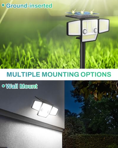 Motion Sensor Outdoor Lights, Solar Light with Stake, 1 Pack