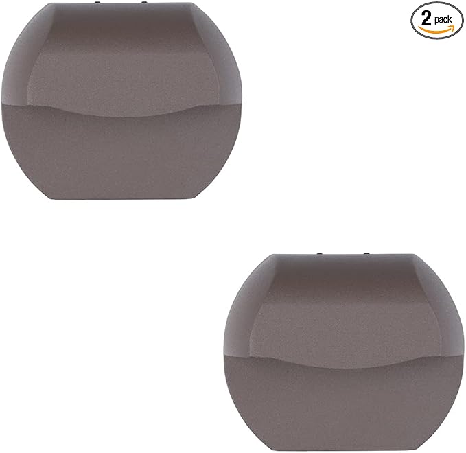 Outdoor Deck Lights LED Landscape Lighting Low Voltage 12V AC/DC Cast Aluminum Patio Post Step Lights Fence Retaining Wall Mounting Light Warm White Textured Bronze Finish Pack of 2