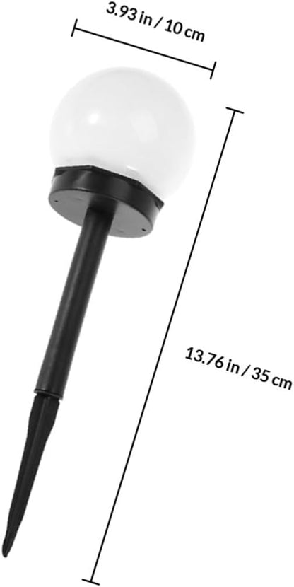 4pcs Solar Lawn Lights Outdoor Waterproof Ground Plug Courtyard Path Lighting Warm White Solar Garden Lights for Landscape and Patio