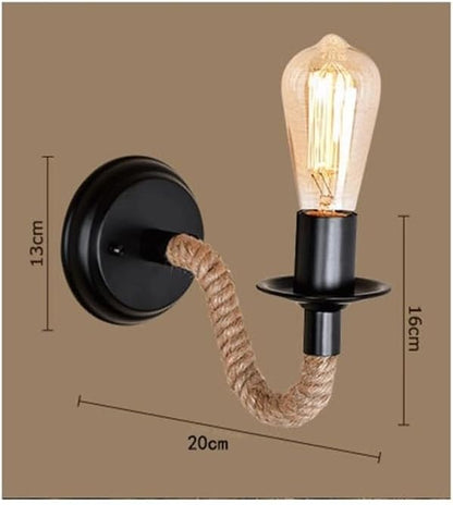 Retro Black Wall Sconce, Industrial Vintage Wall Lamp, Farmhouse Wall Light, Cafe Restaurant Bedroom Corridor Lighting Fixture, Metal Indoor Wall Mount Decoration