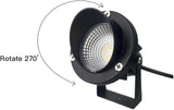 QUANS 6 Pack 12W Warm White Low Voltage Outdoor Landscape Spotlight LED Light, Wall Mount Fixture, Waterproof Stake | Lumora