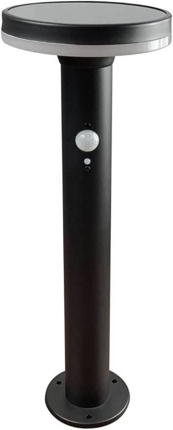 SPW Brilliance Roswell-Solar-PL Solar Powered Path Light 3000K LED Landscape Light Fixture ROSWELLSOLARPL, Black