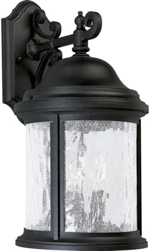 Progress Lighting Ashmore Collection 3-Light Water Seeded Glass New Traditional Outdoor Medium Wall Lantern Light | Lumora