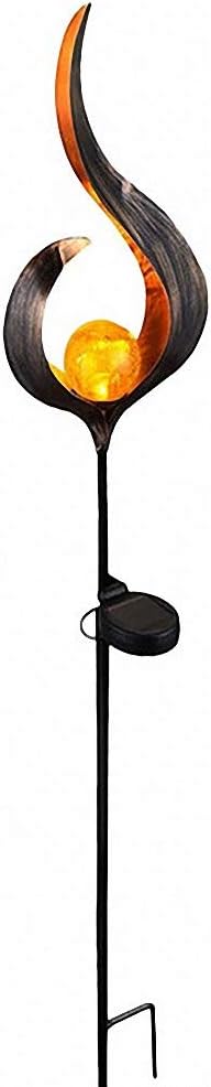 LED Outdoor Waterproof Solar Flickering Flame Lamp Landscape Pathway Torch Light With Auto On/Off For Garden Patio Yard And Backyard Decor