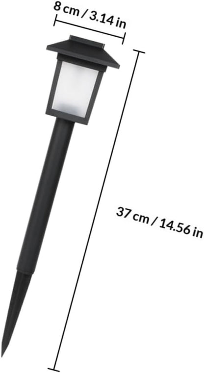 4pcs Waterproof Solar Garden Ground Lights Outdoor LED Lawn Pathway Lamps for Patio Yard Landscape Lighting