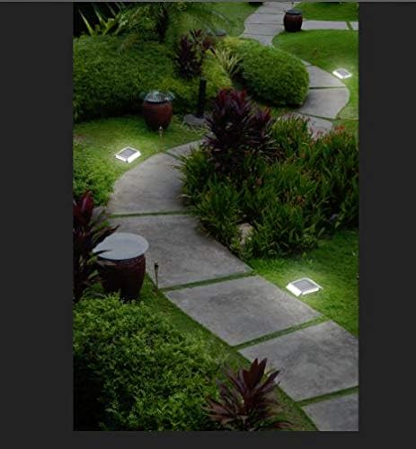 Nature Power (21072) Solar Powered LED Pathway Lights, Stainless Steel, 4-Pack | Lumora