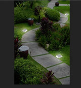 Nature Power (21072) Solar Powered LED Pathway Lights, Stainless Steel, 4-Pack | Lumora
