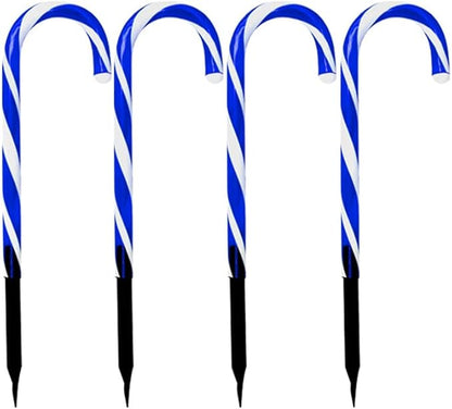 Candy Cane Lights, Christmas Candy Cane Lights, Solar Pathway Lights Outdoor Candy Cane Christmas Decor for Walkway, Driveway, Sidewalk, Garden