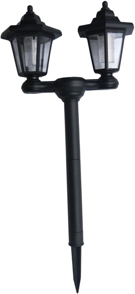Sosoport Head Solar Garden Lights Ground Plug Solar Pathway Lights for Outdoor Decor for Lawn Patio Garden Park