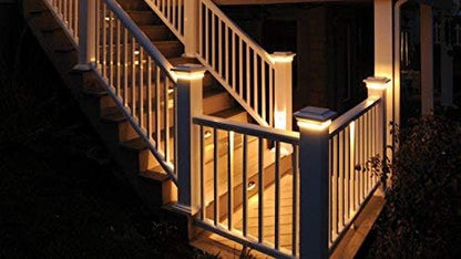 LED Outdoor Deck Lights Kit, 12V Low Voltage 10 Pack IP65 Waterproof Small In-Ground Recessed Step Deck Lighting with Transformer Pathway Outdoor Landscape Decoration Lamps(Warm White, Silver)