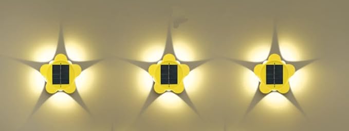 Ulalaza 3Pcs Solar Decking Lights RGB+ Changing Solar Step Lights Outdoor Waterproof Stair Lights for Fence, Deck | Lumora
