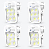 Clip-On Solar Lights Outdoor, Motion Sensor, 4 Pack, White