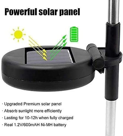 Solar Firework Lights 2Pcs Garden Lights Outdoor Waterproof, 120 LED with 8 Modes Twinkling and Steady-On, Festive daysStarburst Lights for Path, Patio, Yard (Colorful)