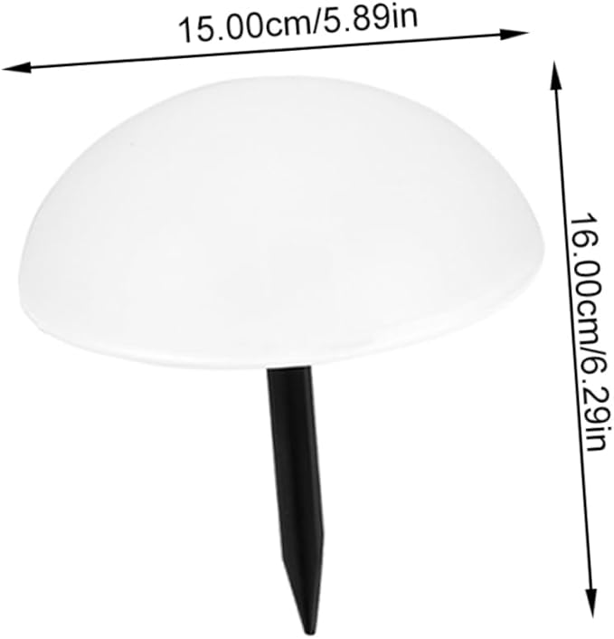 NUOBESTY Garden Decor Solar Pathway Light Easy to Move Solar Lawn Lamp No Tools Required Hemisphere Shape