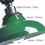SAMTEEN Industrial Semi Flush Mount Ceiling Light