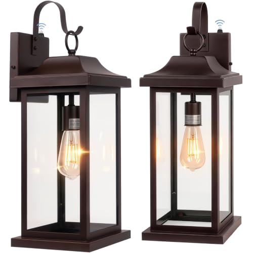 Extra Large 21 Inch Dusk to Dawn Outdoor Light Fixtures Bronze