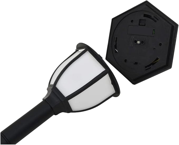 Solar Lights Outdoor, 6 Pack Black Polypropylene Spherical LED Lamps, Weatherproof Garden Pathway Patio Decor, Automatic Dusk-to-Dawn Operation
