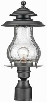 Acclaim 8207BK Blue Ridge Collection 1-Light Post Mount Outdoor Light Fixture, Matte Black | Lumora