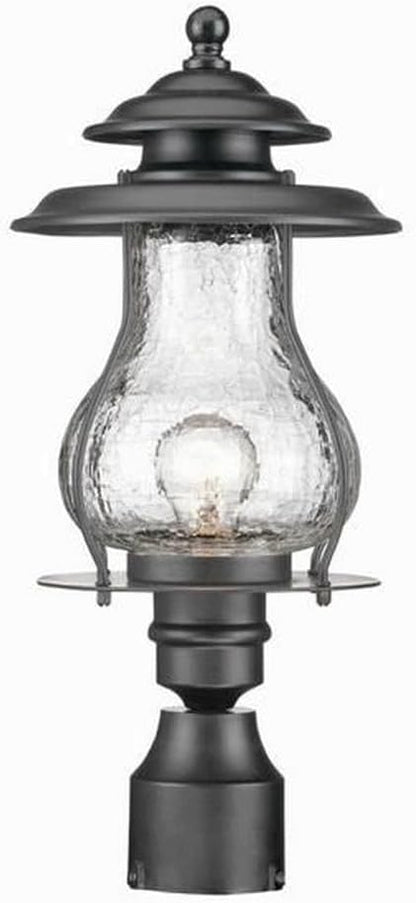 Acclaim 8207BK Blue Ridge Collection 1-Light Post Mount Outdoor Light Fixture, Matte Black