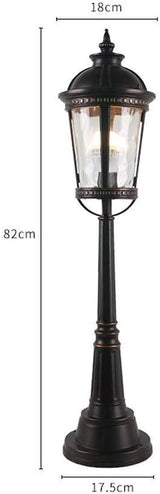 Lights Outdoor IP54 Waterproof Outdoor Column Post Lamp Glass Lantern European Victoria Antique Metal High Pole | Lumora